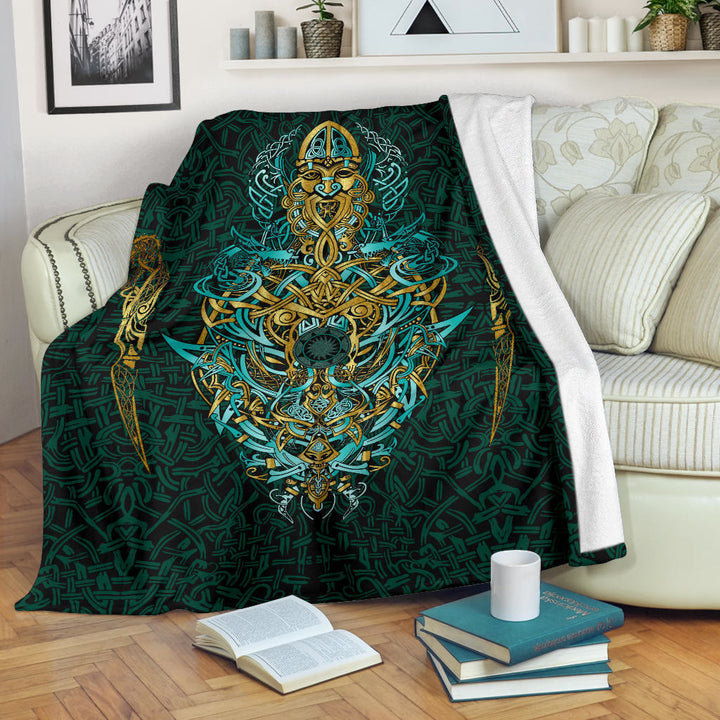 WorldNorse Celtic Knot Warrior Blanket