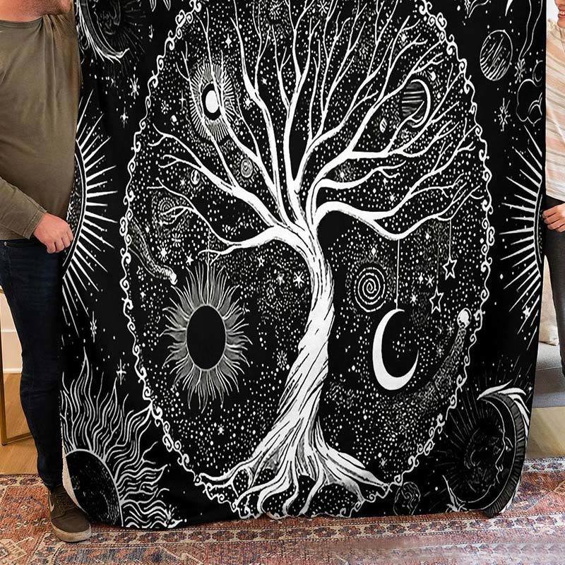 WorldNorse Yggdrasil Starry Night Blanket