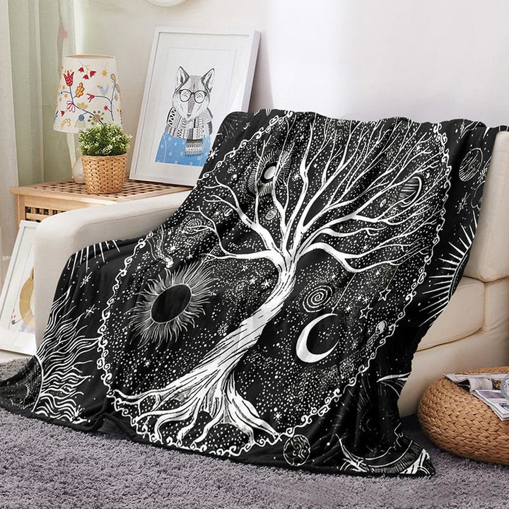 WorldNorse Yggdrasil Starry Night Blanket