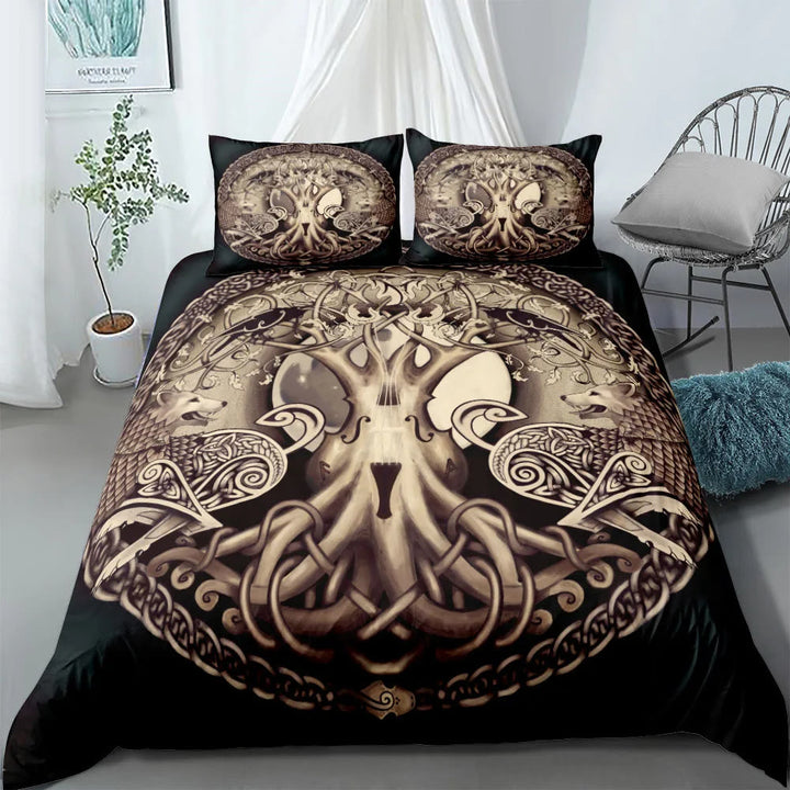 WorldNorse Celtic Knot Mjolnir Bedding Set