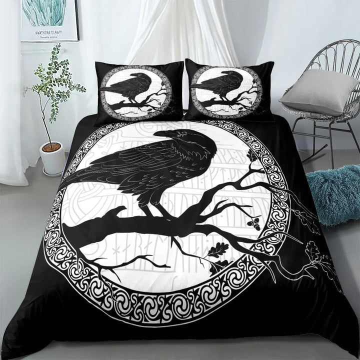 WorldNorse Raven Rune Bedding Set