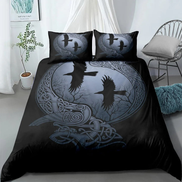 WorldNorse Raven Rune Bedding Set