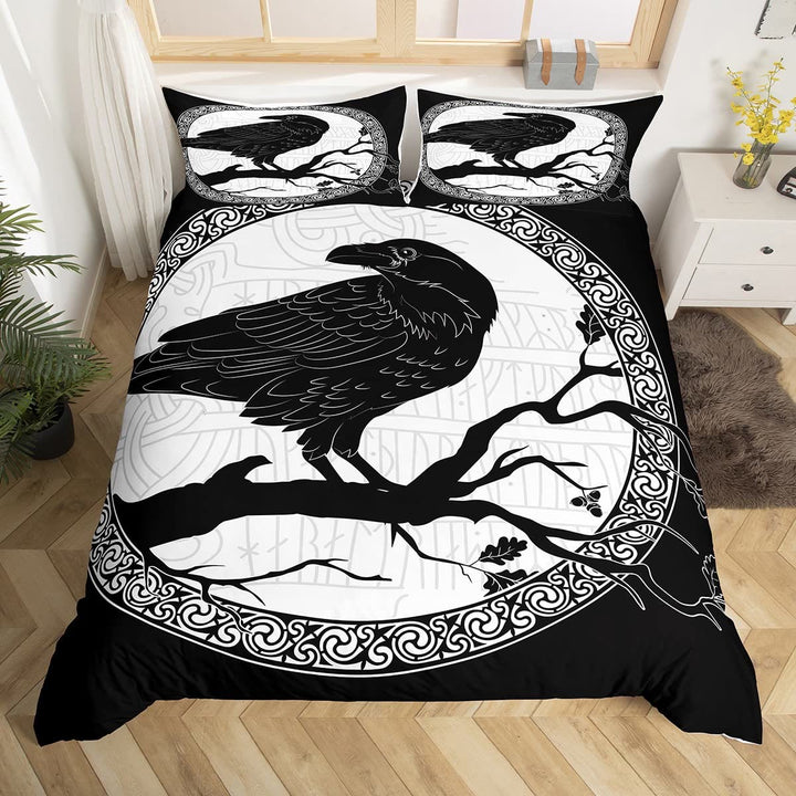 WorldNorse Raven Rune Bedding Set