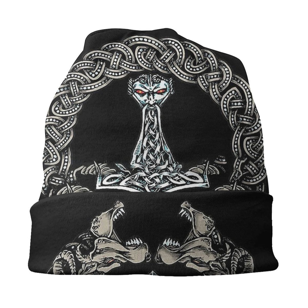 WorldNorse Thor's Hammer Celtic Knot Beanie