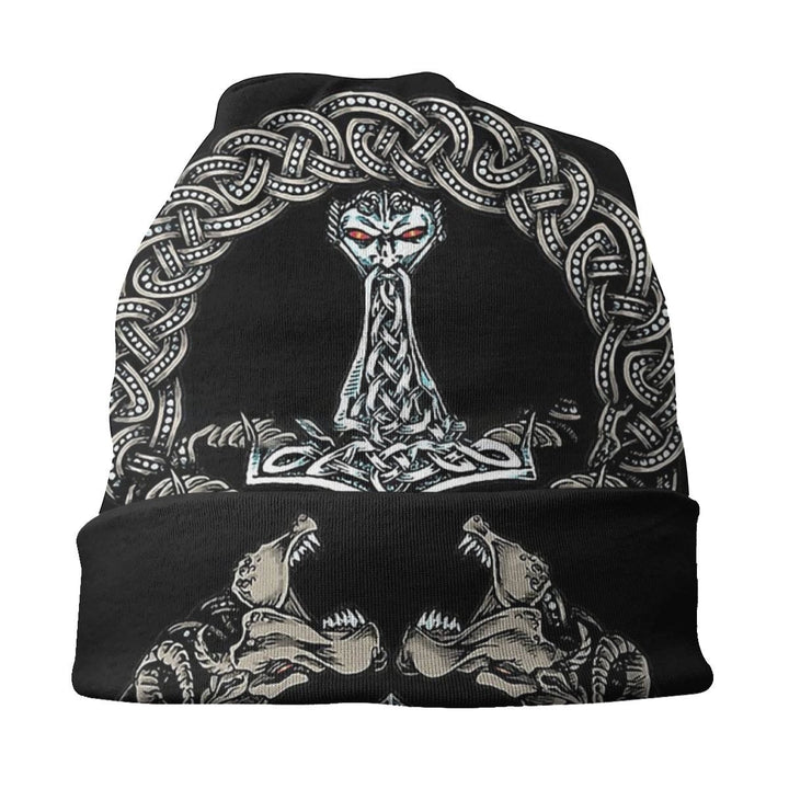 WorldNorse Thor's Hammer Celtic Knot Beanie