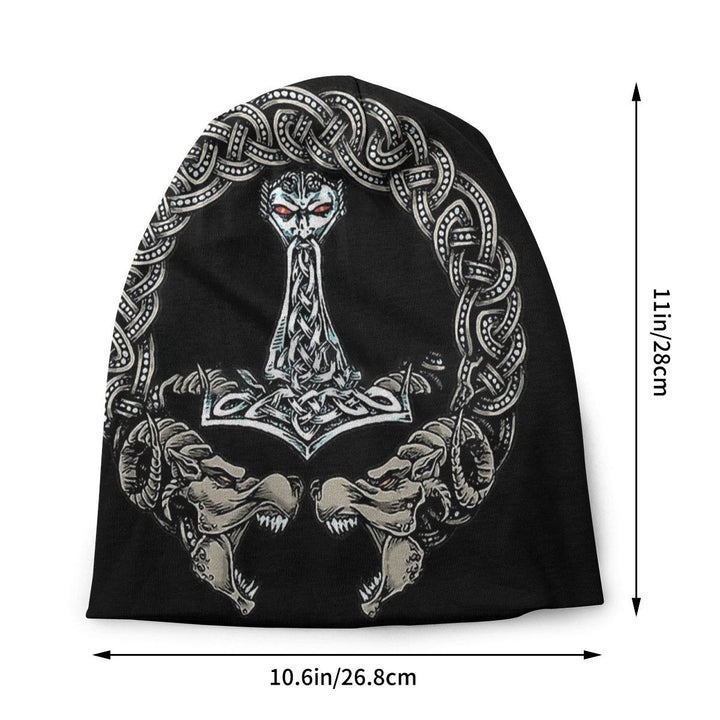 WorldNorse Thor's Hammer Celtic Knot Beanie