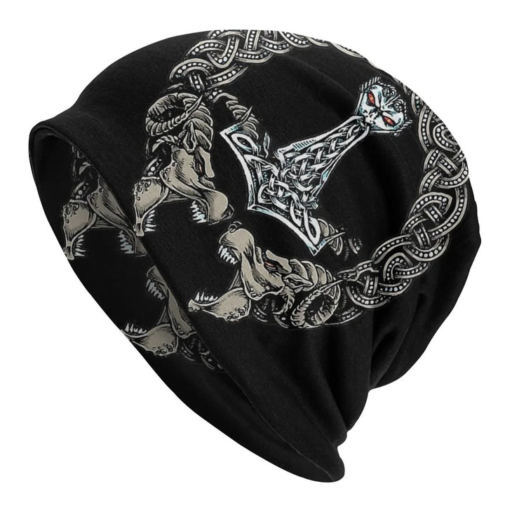 WorldNorse Thor's Hammer Celtic Knot Beanie