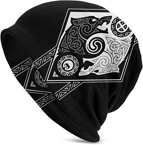 WorldNorse Wolves Celtic Gothic Beanie