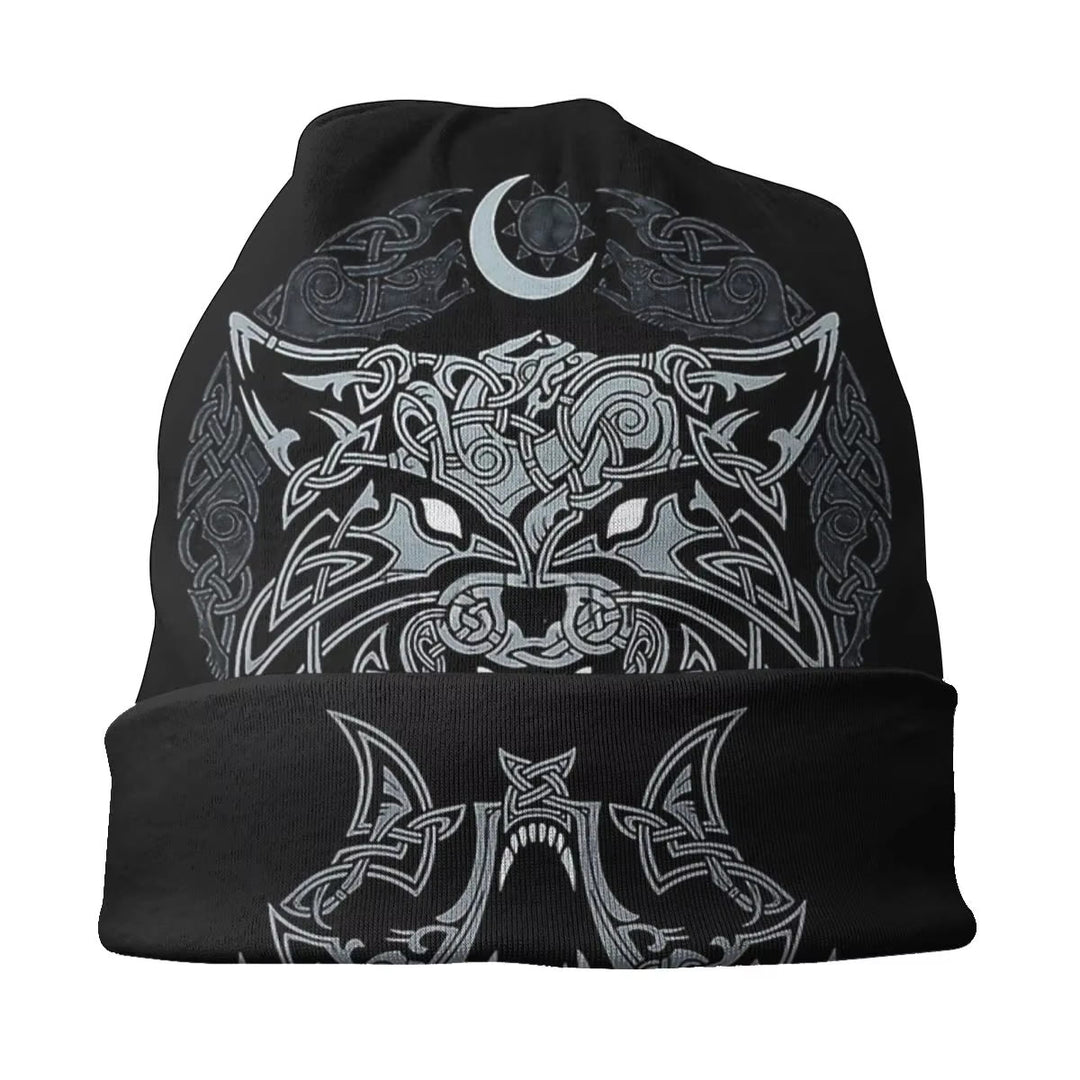 WorldNorse Wolves Celtic Gothic Beanie