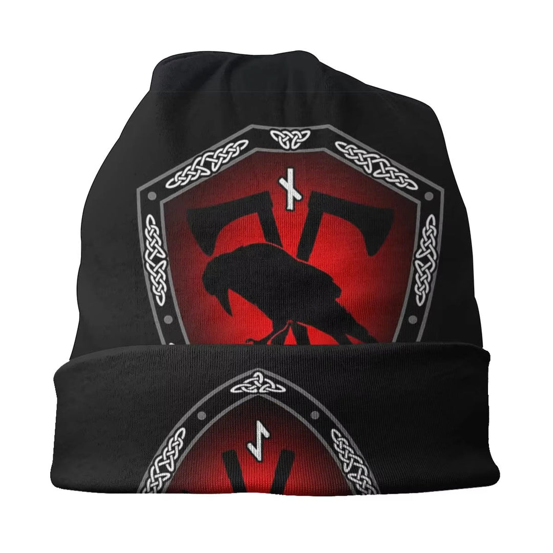 WorldNorse Raven Viking Celtic Knot Beanie