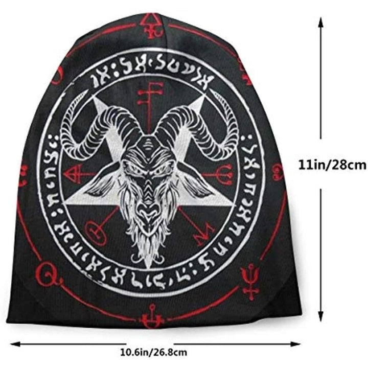 WorldNorse Devil Baphomet Satan Goat Head Beanie