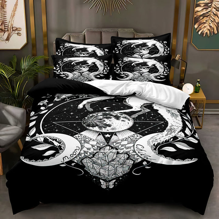 WorldNorse Gothic Mystic Bedding Set - Cosmic - 264X228cm (1 Duvet Cover + 2 Pillow Case) - image 2