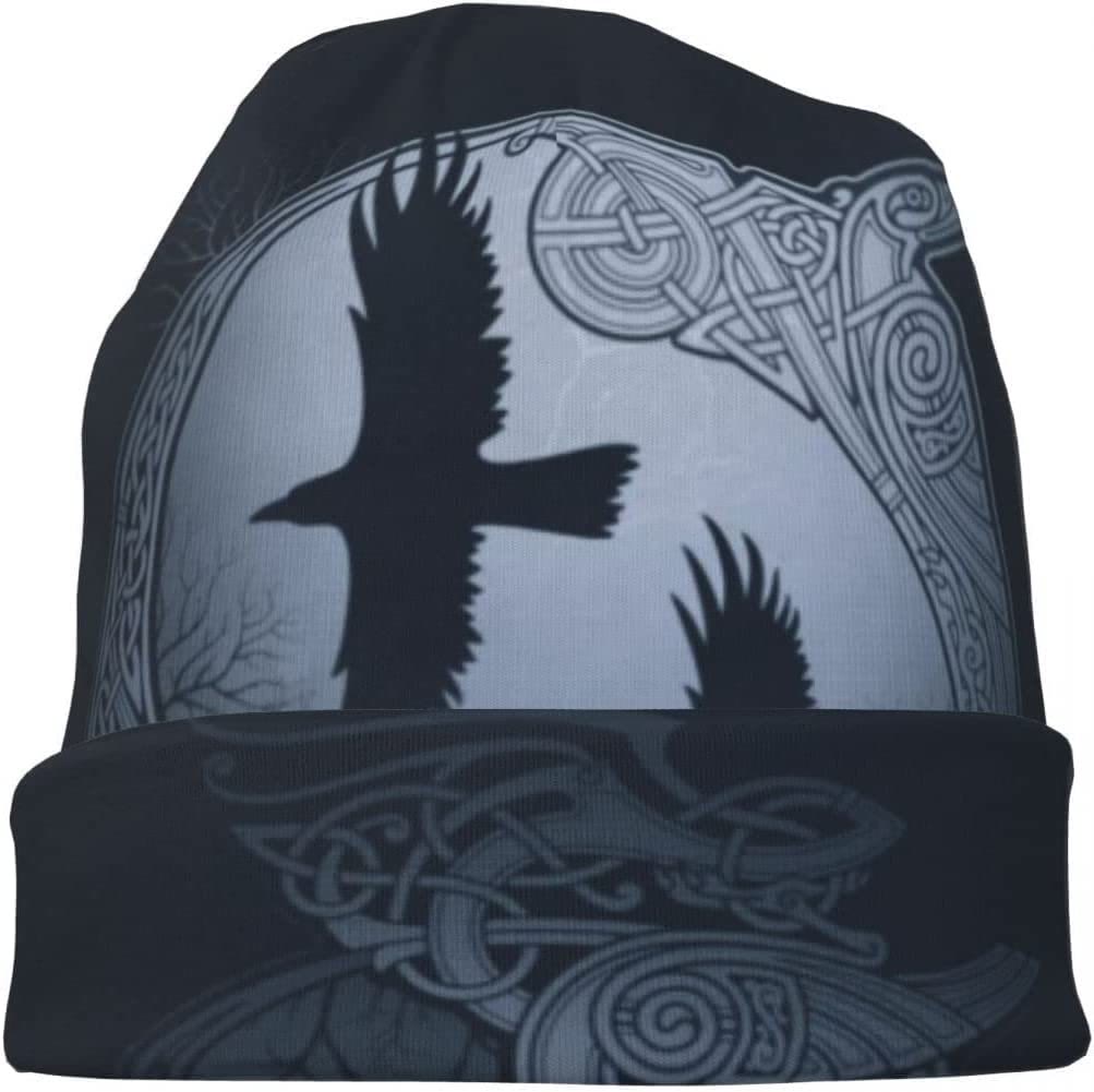 WorldNorse Raven Totem Celtic Knot Beanie