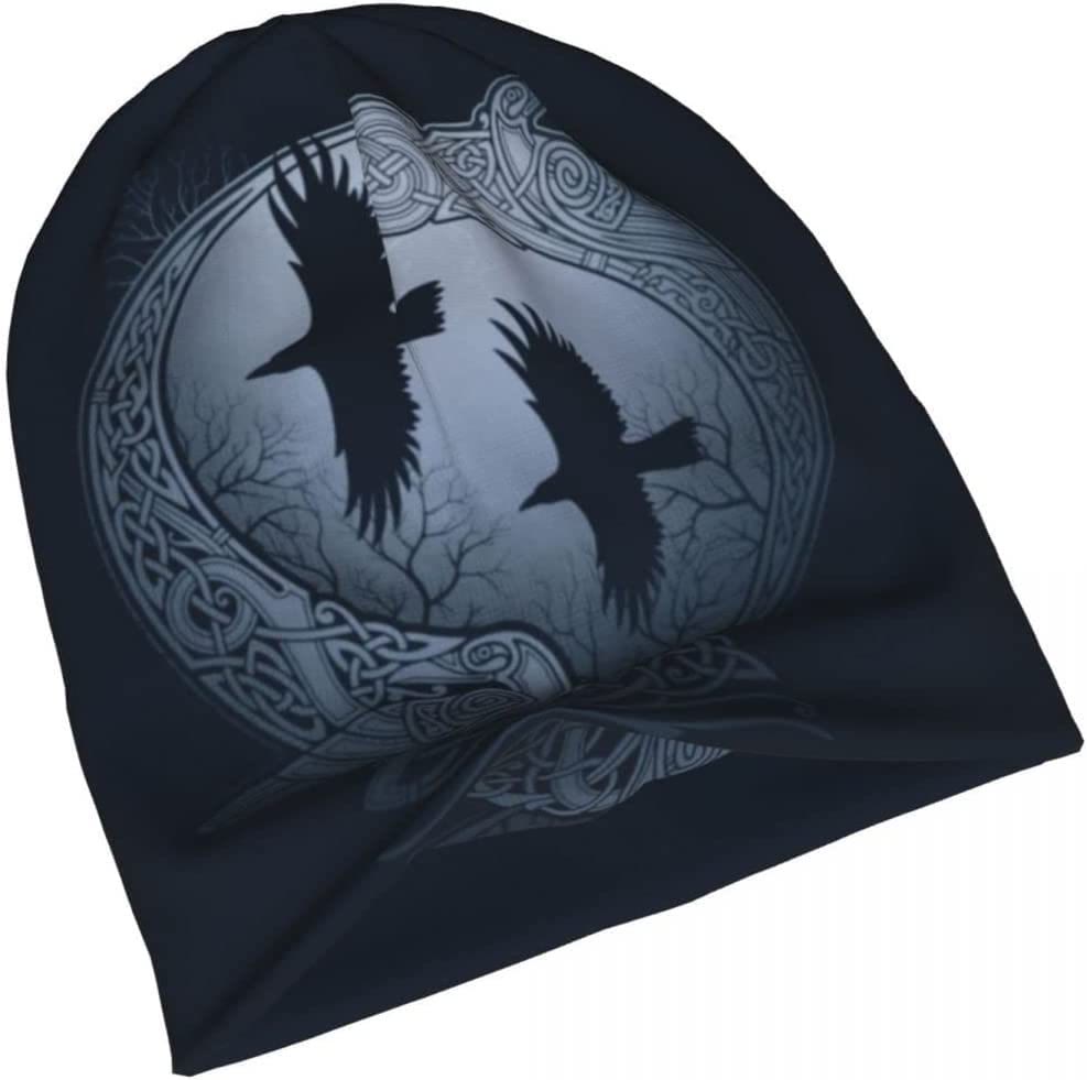 WorldNorse Raven Totem Celtic Knot Beanie