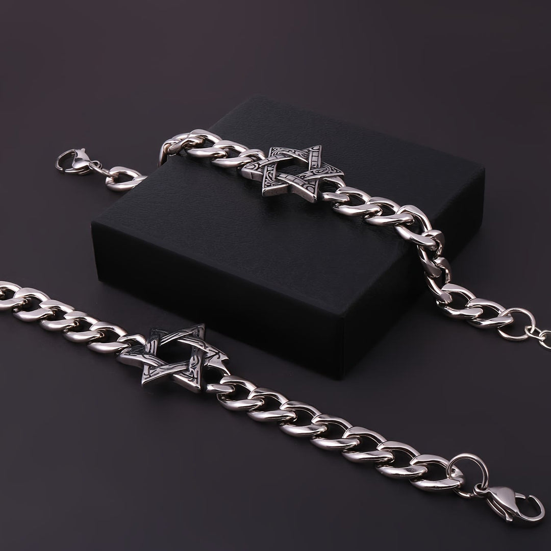 WorldNorse Engraved Star Bracelet - image 5