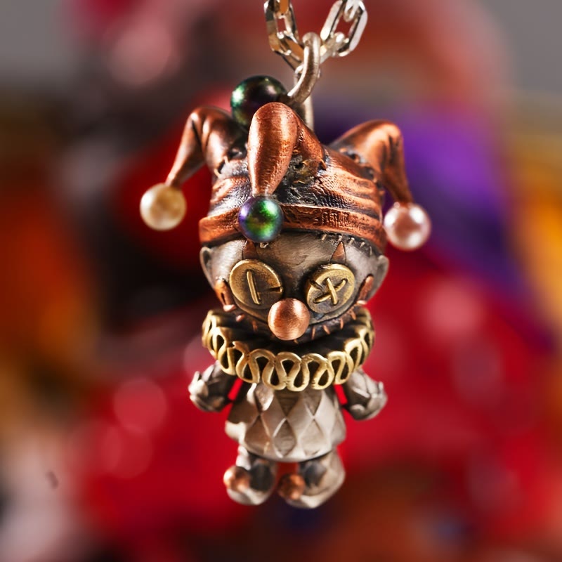 WorldNorse Dark Clown Doll Necklace