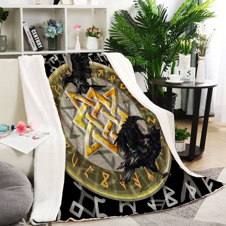 WorldNorse Mjolnir Raven Blanket - image 7