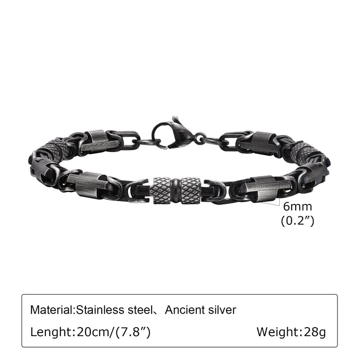 WorldNorse Link Stainless Steel Bracelet