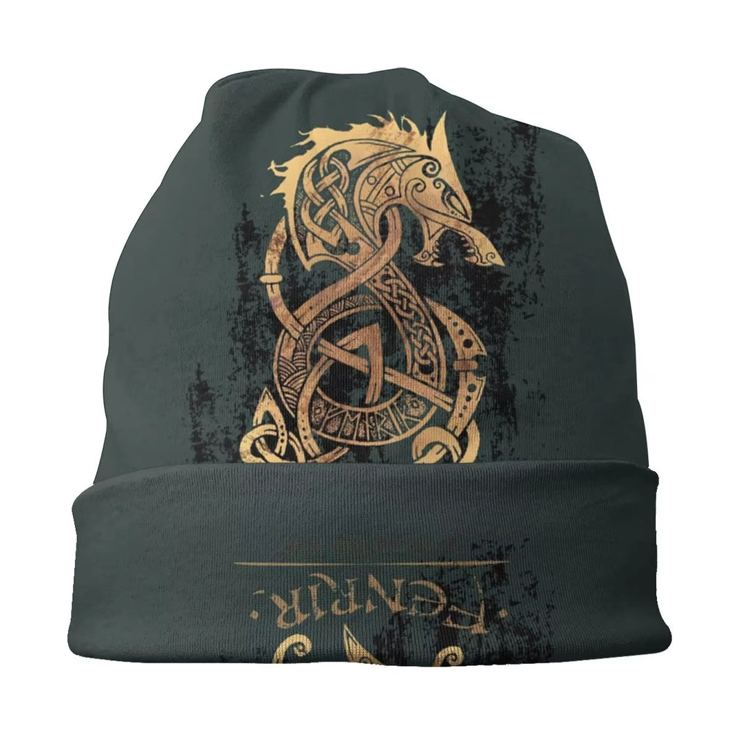 WorldNorse Fenrir Wolf Knitted Beanie