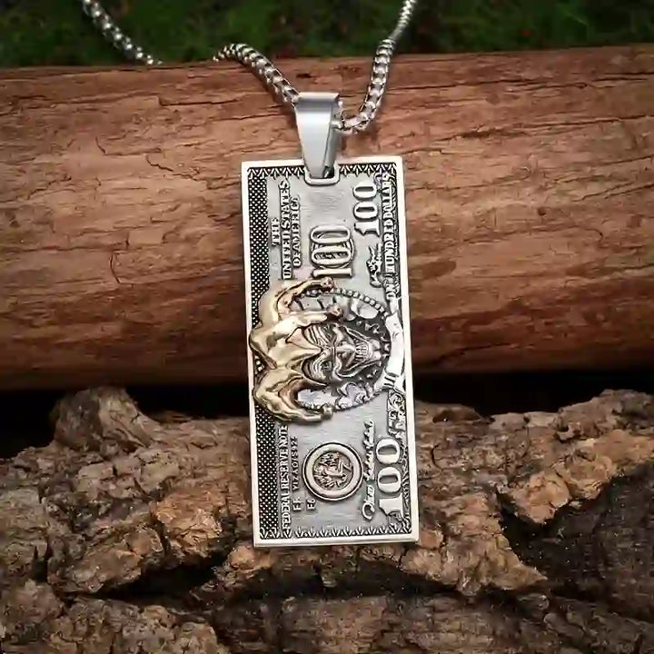 WorldNorse Clown Dollar Necklace