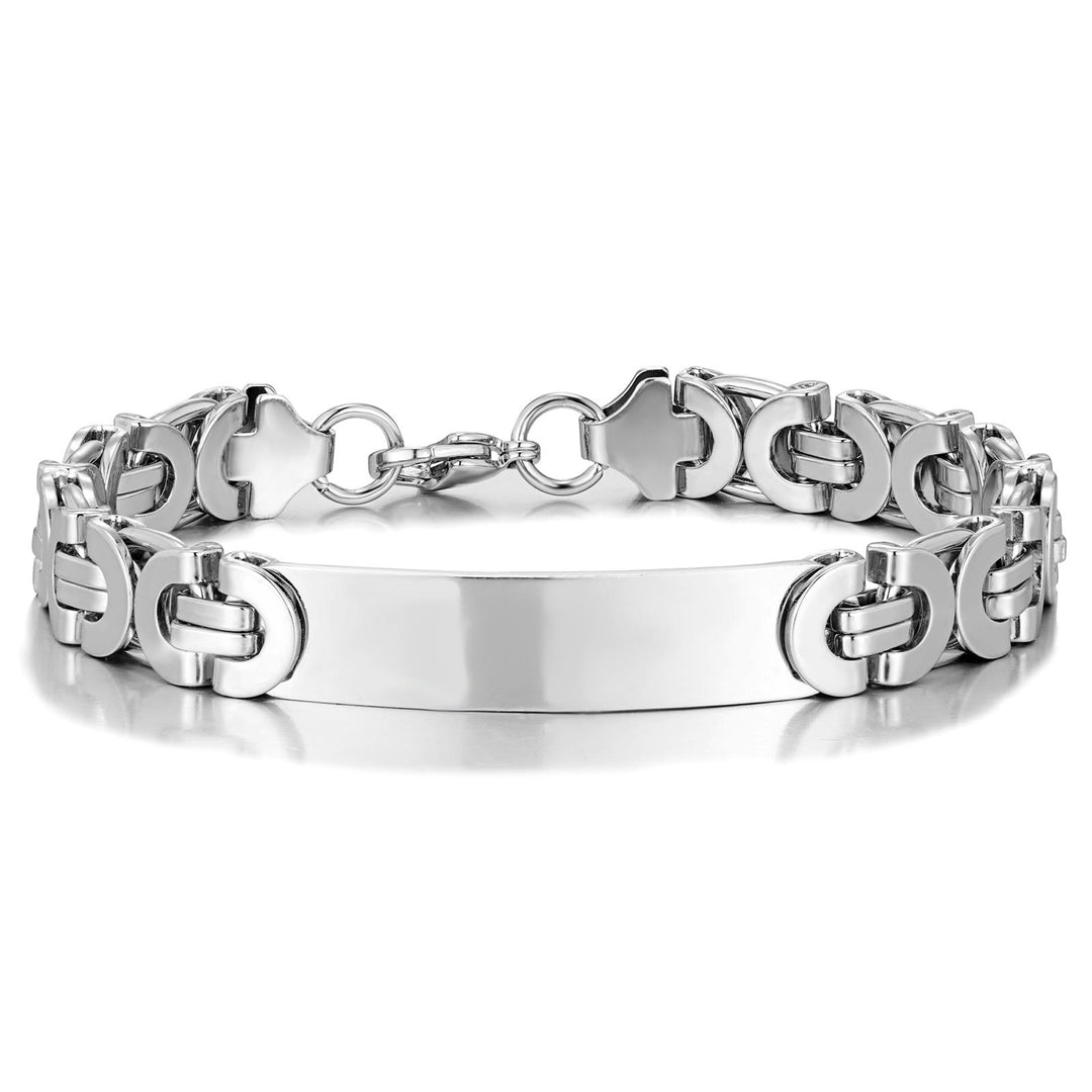WorldNorse Chain Stainless Steel Bracelet - Silver - 11mm - image 5
