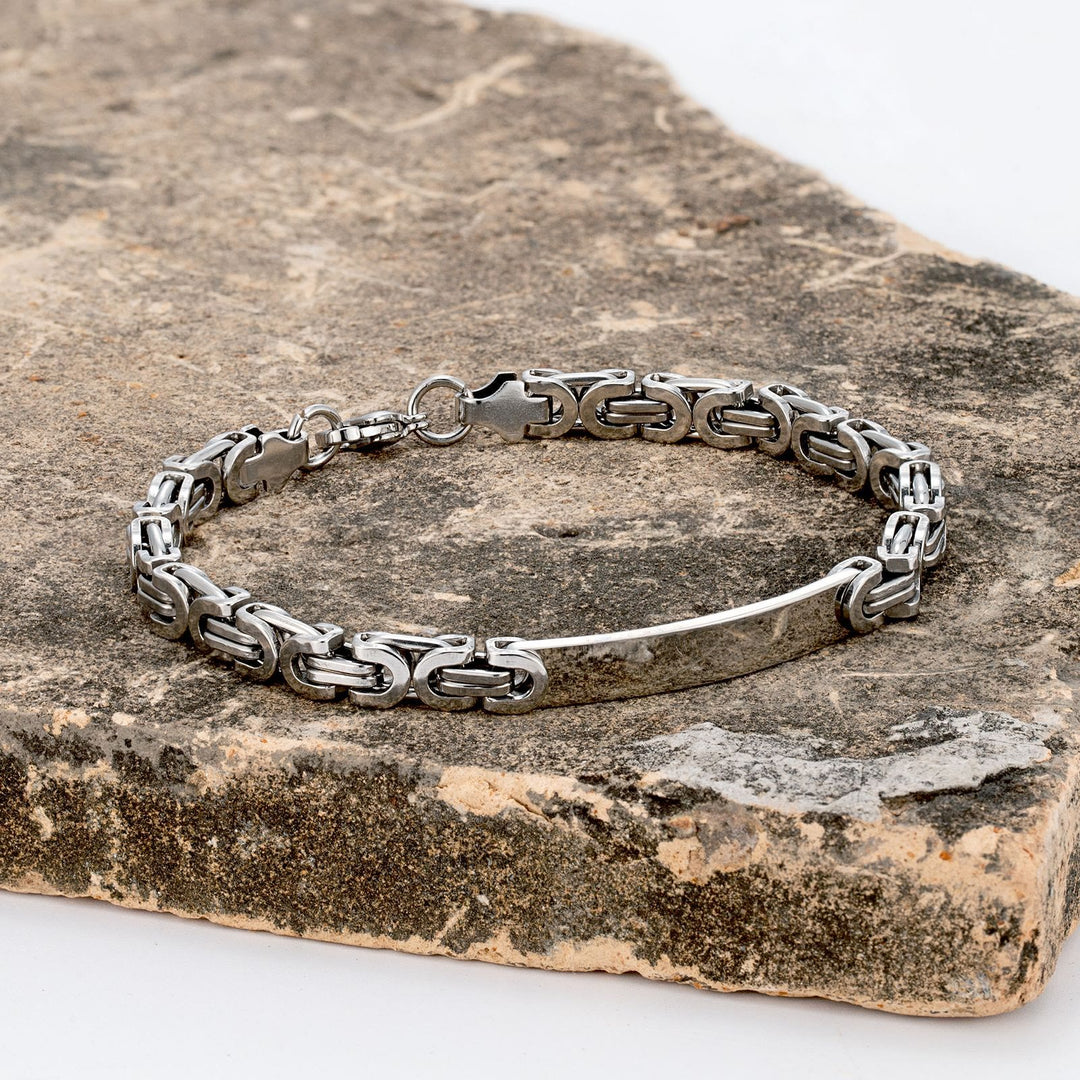 WorldNorse Chain Stainless Steel Bracelet - Silver - 6mm - image 0