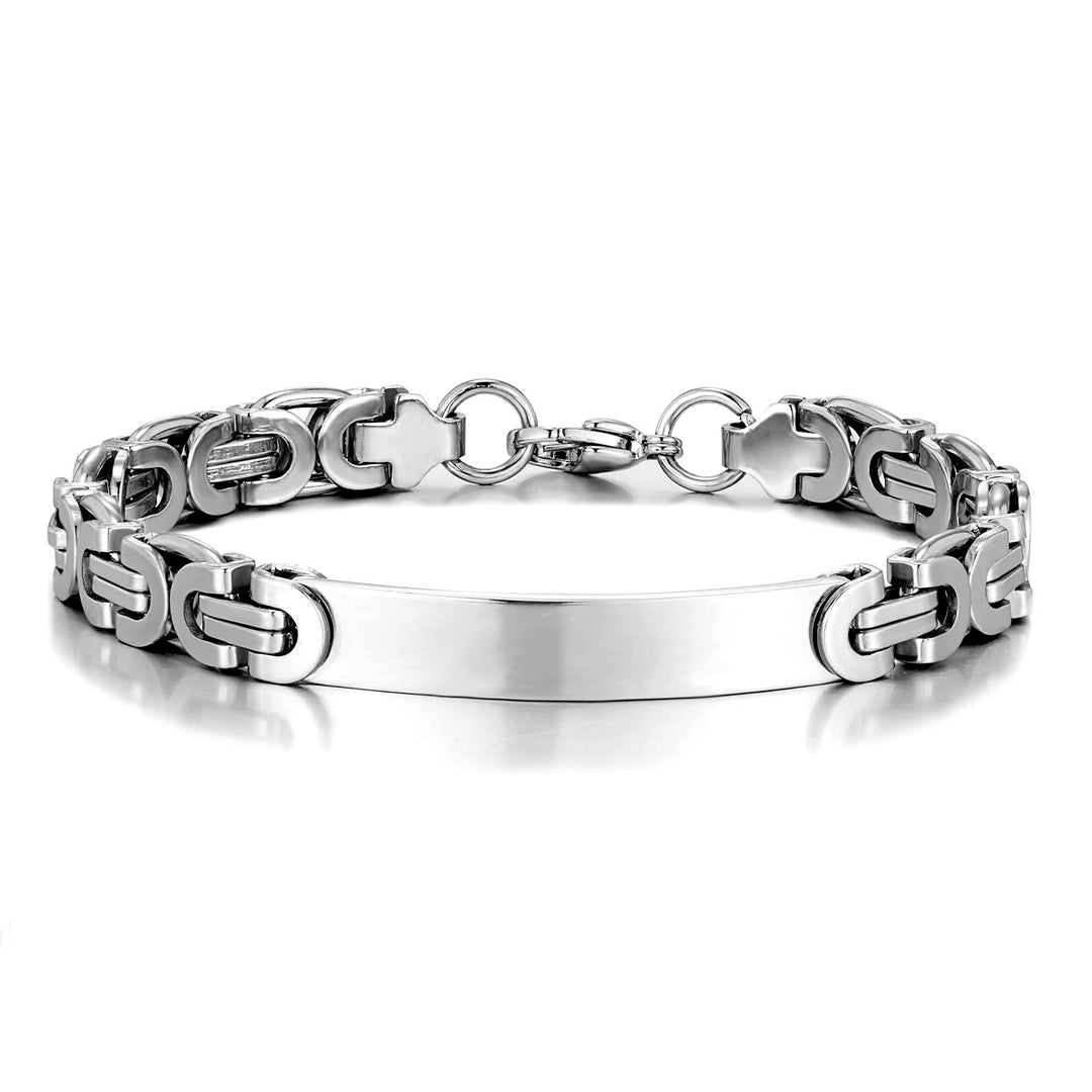 WorldNorse Chain Stainless Steel Bracelet - Silver - 8mm - image 3