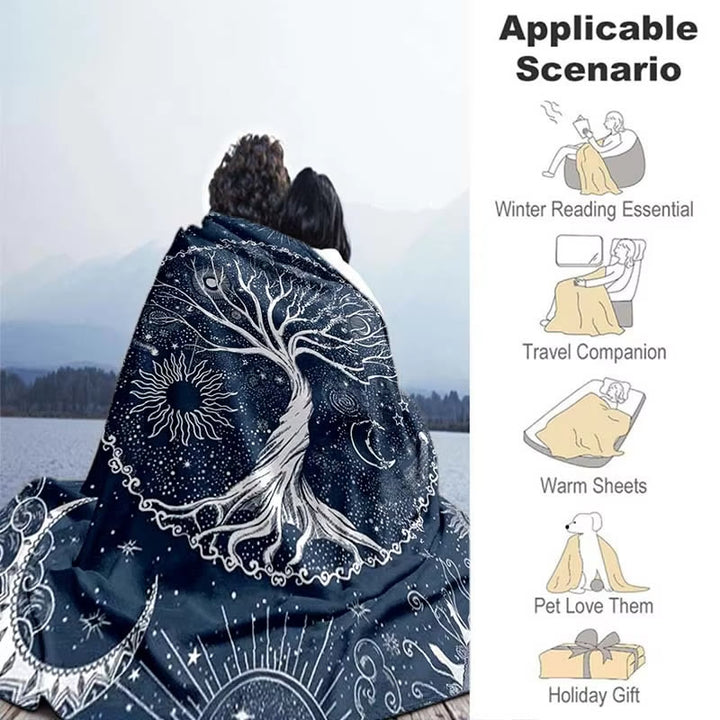 WorldNorse Moon Yggdrasil Blanket