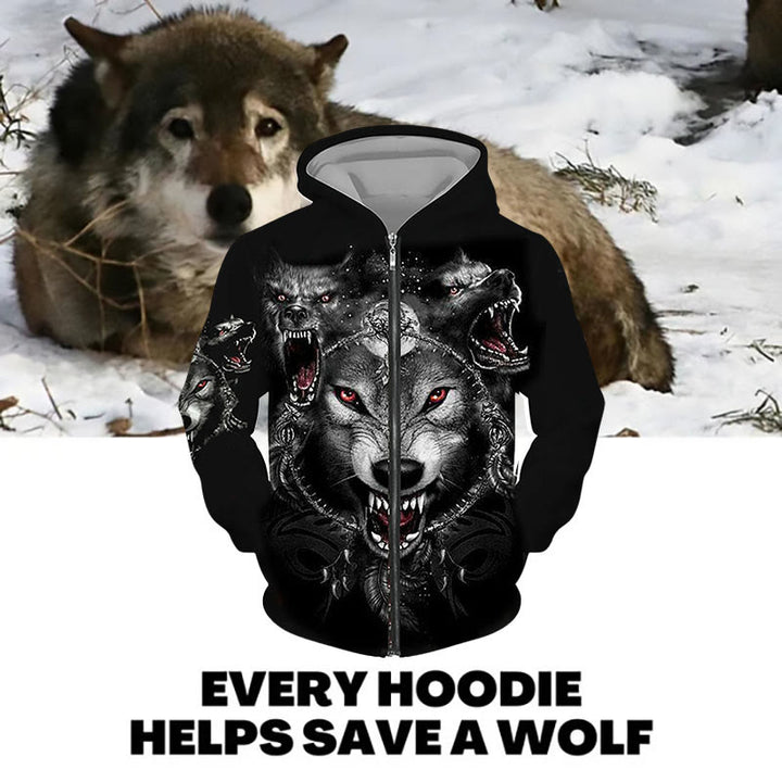 WorldNorse Dark Wolves Hoodie