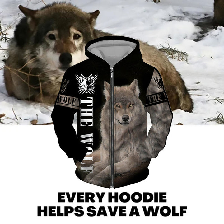 WorldNorse Wolf Gaze Hoodie