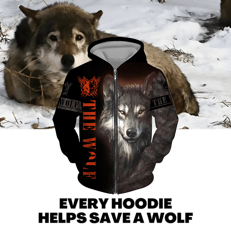 WorldNorse Wolf Gaze Hoodie