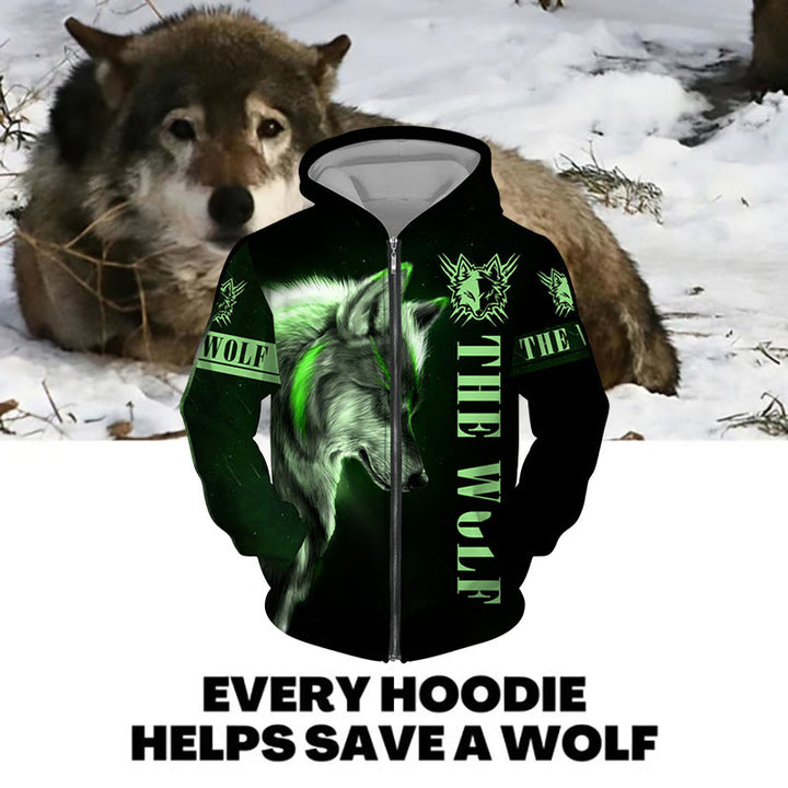 WorldNorse Phantom Wolf Hoodie