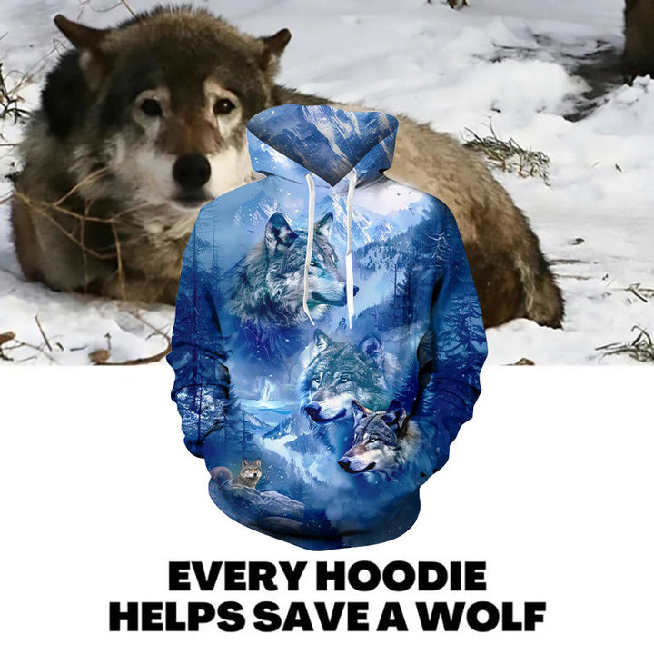 WorldNorse Galaxy Wolf Hoodie