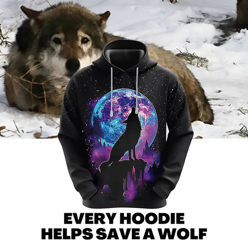 WorldNorse Twilight Wolf Hoodie