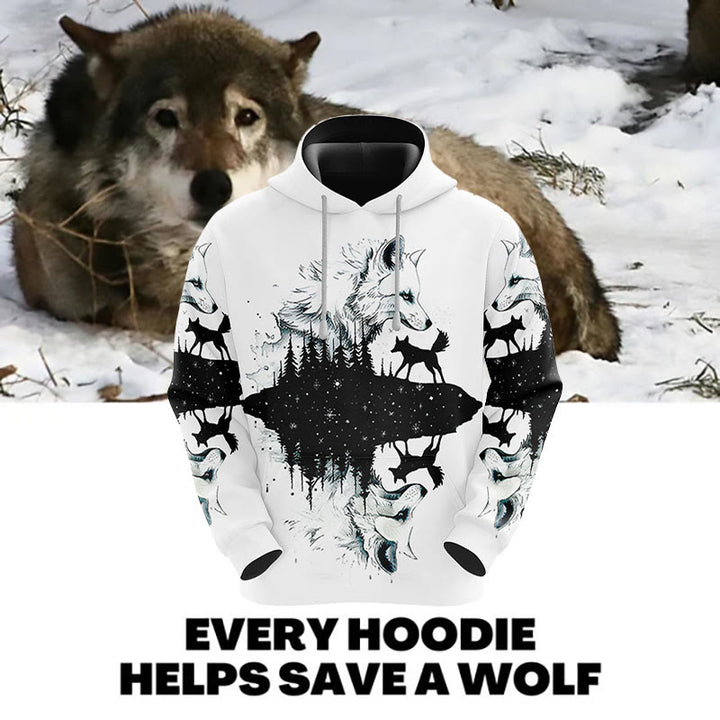 WorldNorse Wilderness Wolf Hoodie