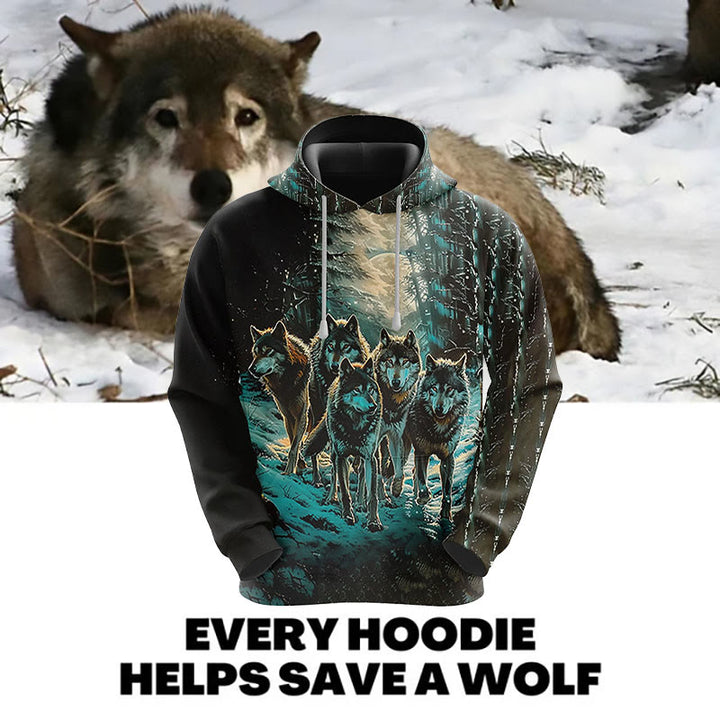 WorldNorse Wilderness Wolf Hoodie