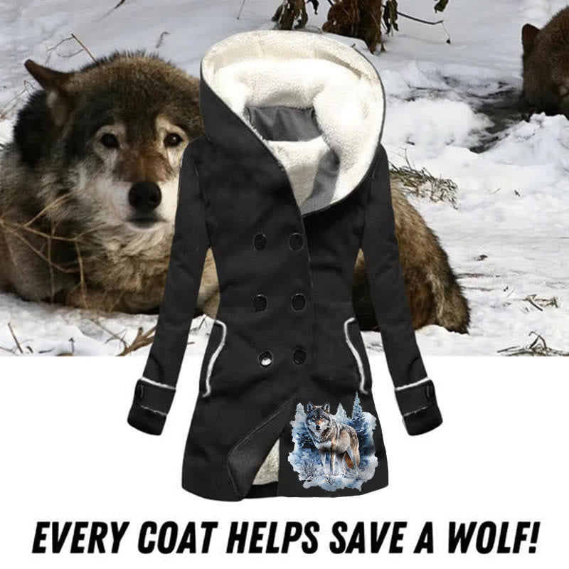 WorldNorse Snow Noble Wolf Coat