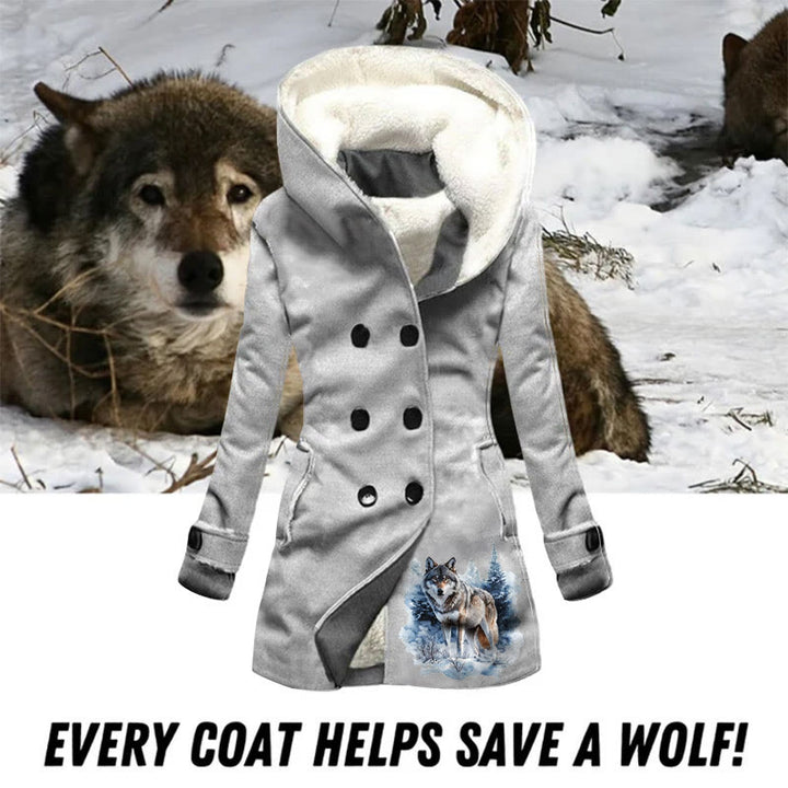 WorldNorse Snow Noble Wolf Coat