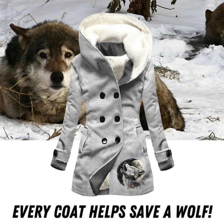 WorldNorse Moon Howling Wolf Coat