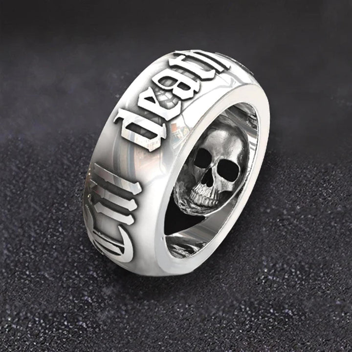 WorldNorse "Till Death Do Us Part" Stainless Steel Skull Ring