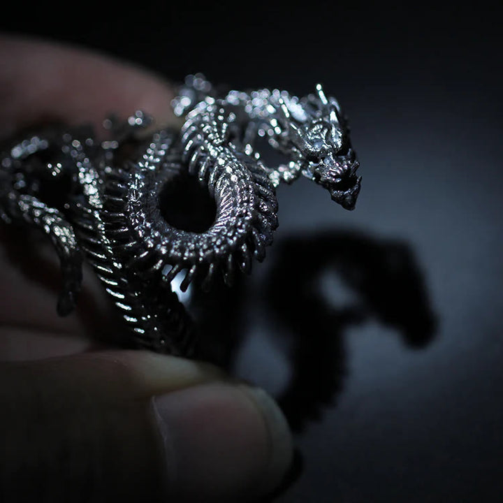 WorldNorse Cool Dragon Skeleton Adjustable Ring