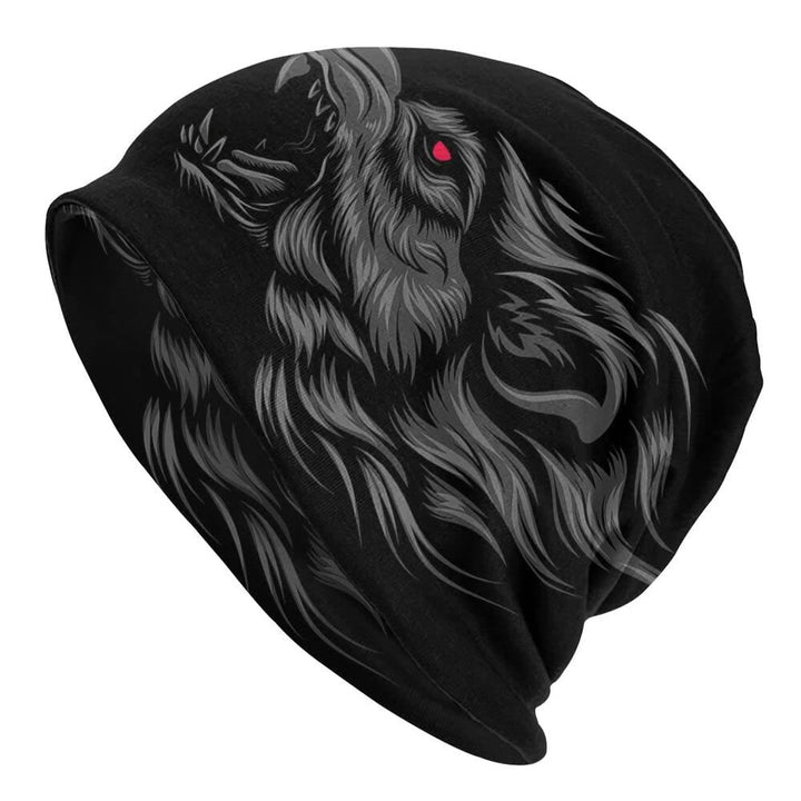 WorldNorse Viking Tattoo Fenrir Wolf Beanie