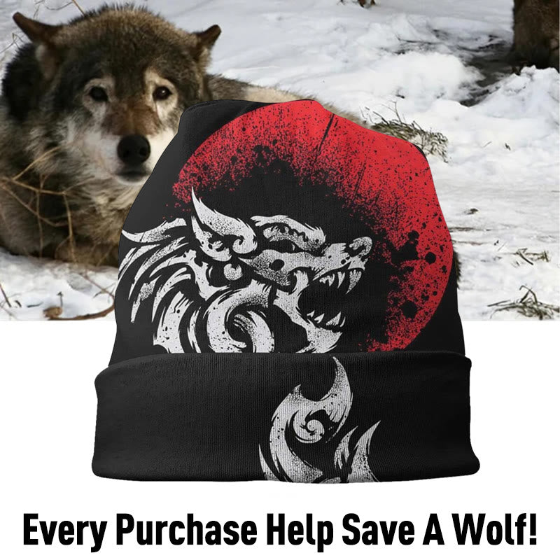 WorldNorse Nordic Wolf Street Beanie