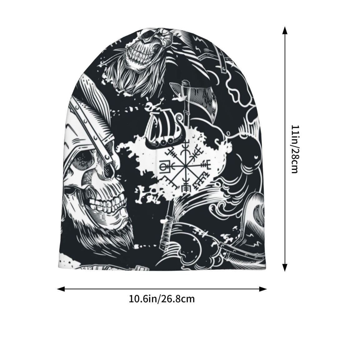 WorldNorse Vegvisir Skull Warrior Beanie