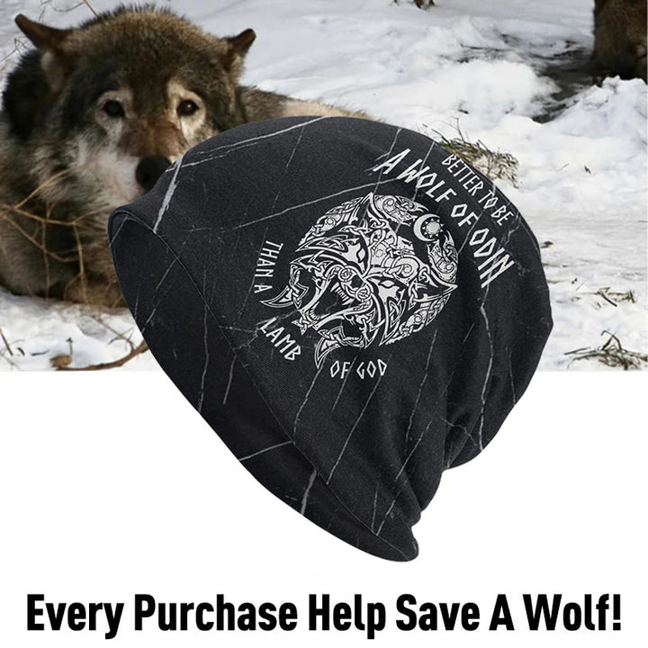 WorldNorse Better To Be A Wolf Of Odin Beanie - Warrior Wolf - image 0