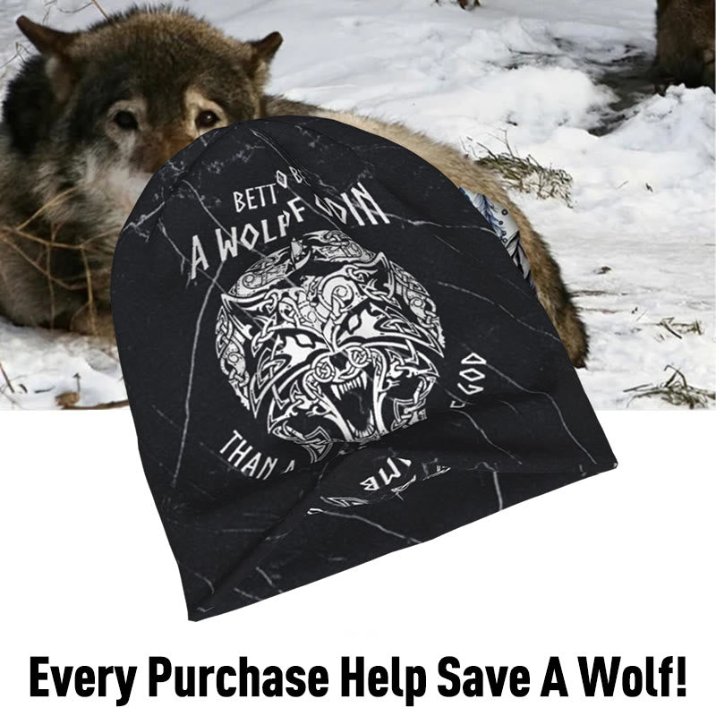 WorldNorse Better To Be A Wolf Of Odin Beanie