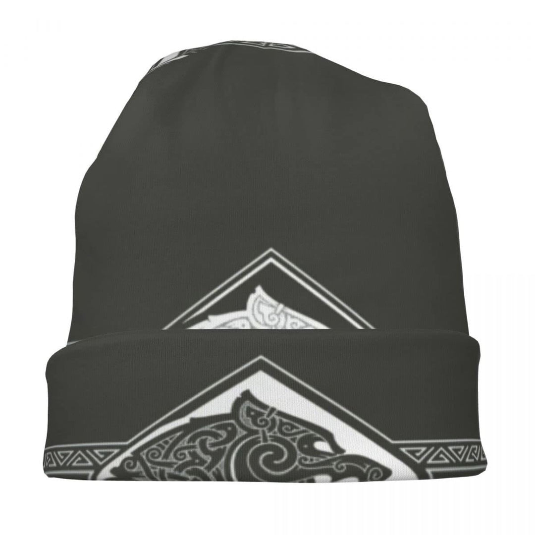 WorldNorse Double Wolves Norse Beanie