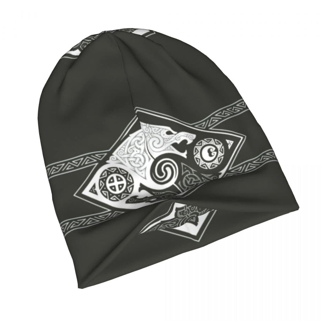 WorldNorse Double Wolves Norse Beanie