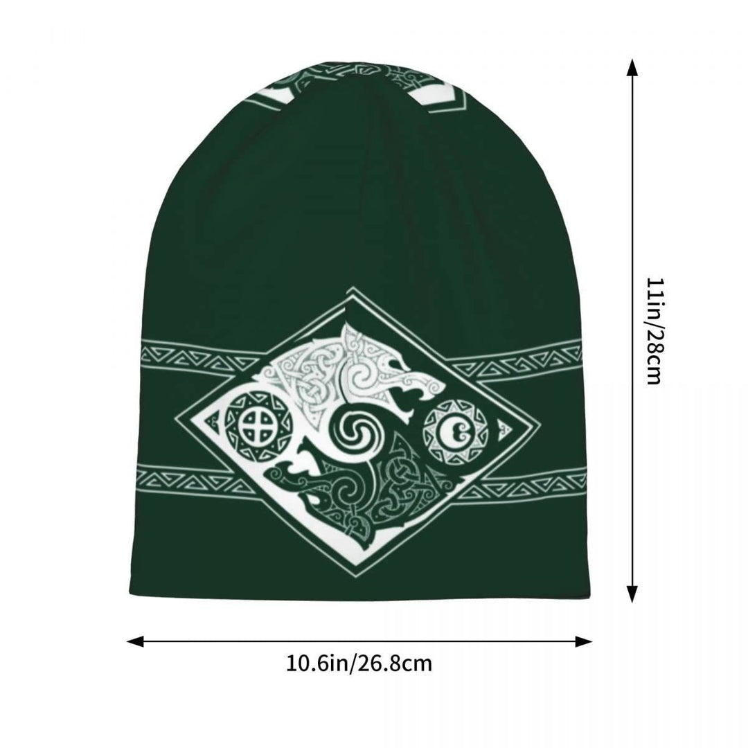 WorldNorse Double Wolves Norse Beanie