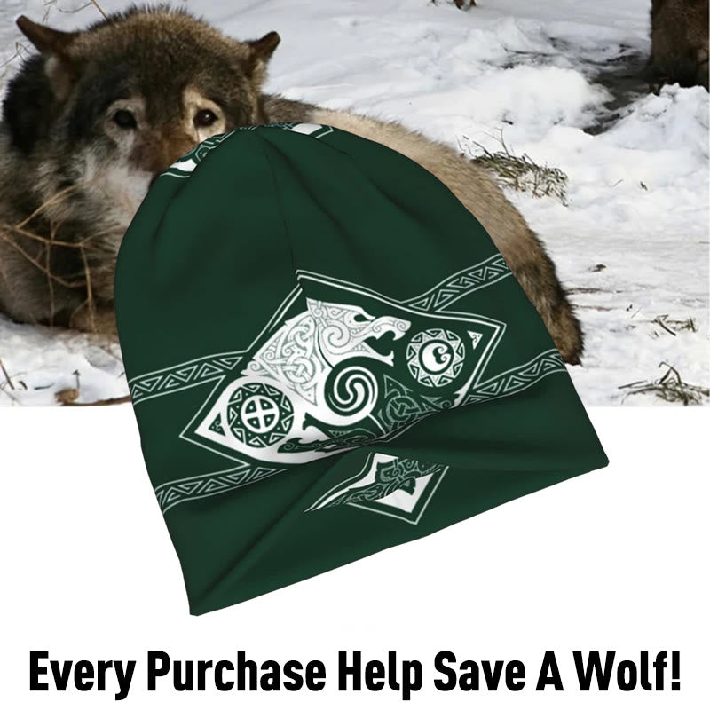 WorldNorse Double Wolves Norse Beanie - image 14